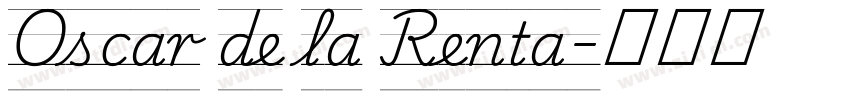 Oscar de la Renta字体转换